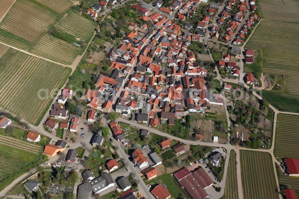 Aerial image Vendersheim - Local view of Vendersheim in the state of Rhineland-Palatinate