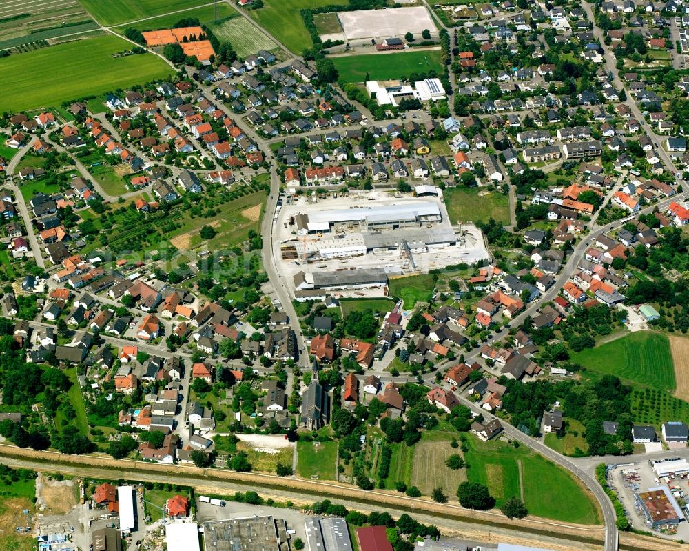 Aerial photograph Vimbuch - Town View of the streets and houses of the residential areas in Vimbuch in the state Baden-Wuerttemberg, Germany