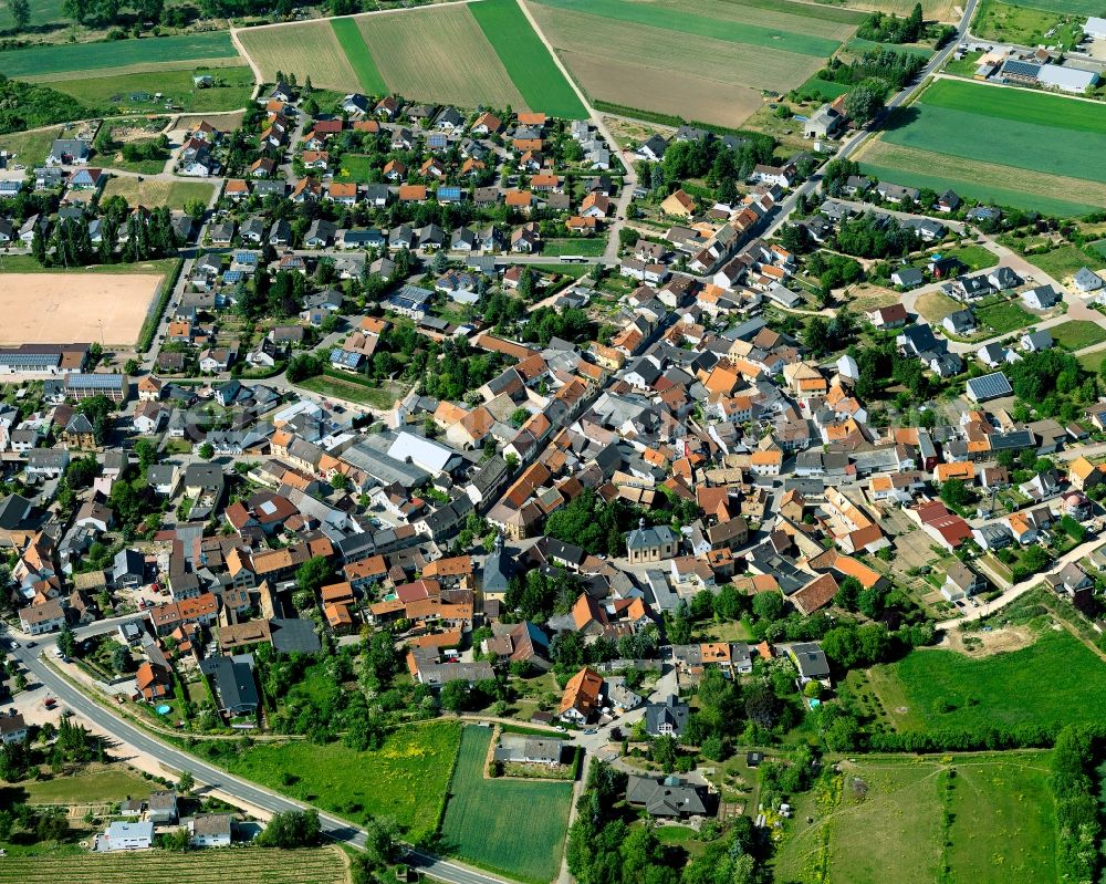 Volxheim from above - View at Volxheim in Rhineland-Palatinate