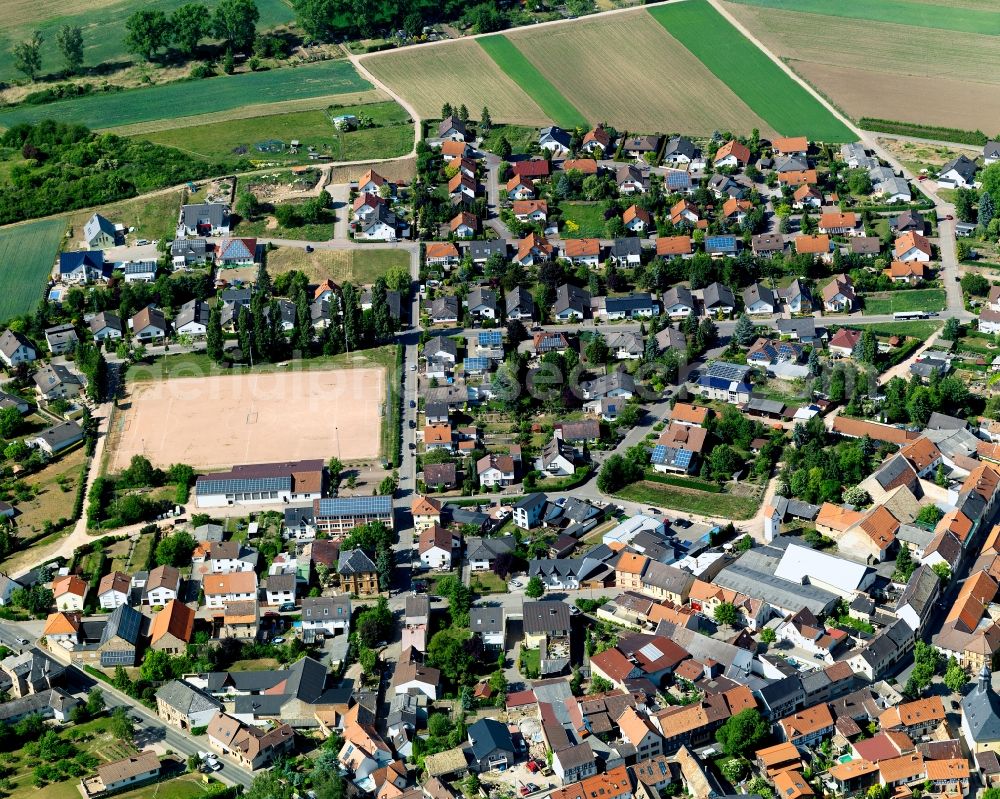 Volxheim from the bird's eye view: View at Volxheim in Rhineland-Palatinate