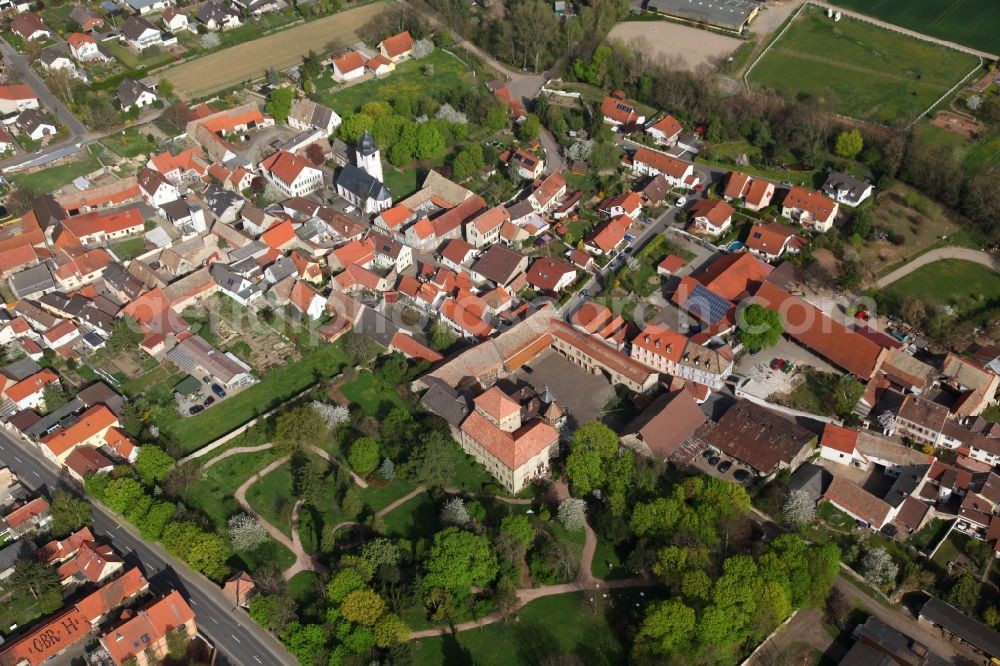 Wachenheim from above - Townscape Wachenheim in the state of Rhineland-Palatinate