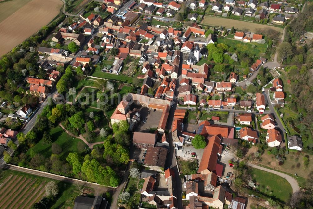 Aerial image Wachenheim - Townscape Wachenheim in the state of Rhineland-Palatinate