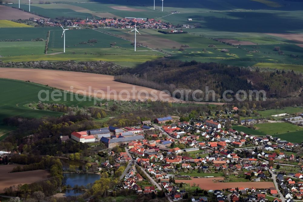 Aerial photograph Walbeck - Town View of the streets and houses of the residential areas in Walbeck in the state Saxony-Anhalt