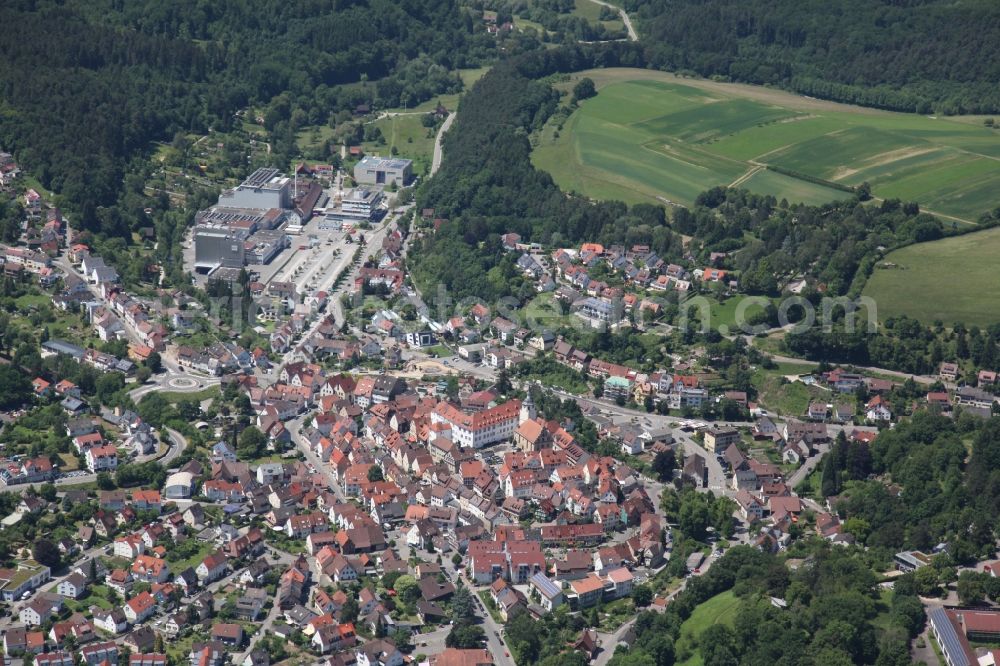 Aerial photograph Waldenbuch - View of City Waldenbuch in the state of Baden-Württemberg