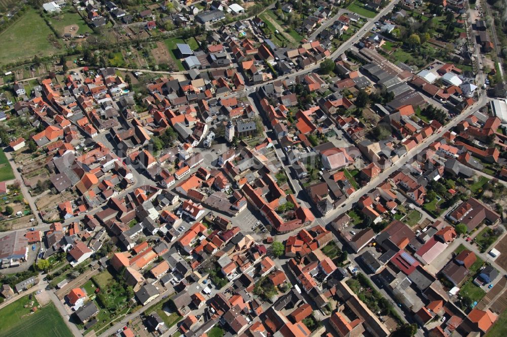 Aerial image Wallertheim - Local view of Wallertheim in the state of Rhineland-Palatinate