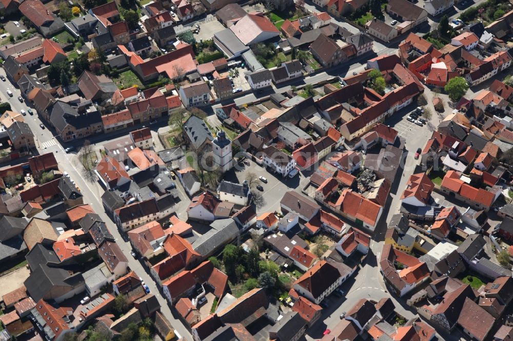 Aerial photograph Wallertheim - Local view of Wallertheim in the state of Rhineland-Palatinate