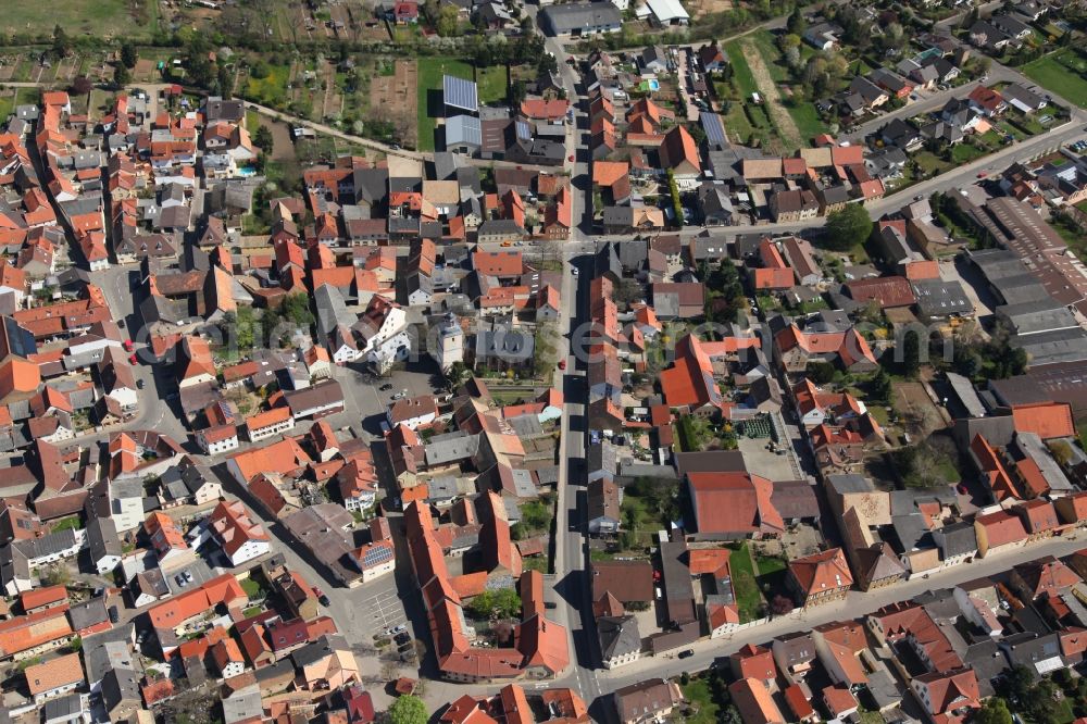 Wallertheim from the bird's eye view: Local view of Wallertheim in the state of Rhineland-Palatinate