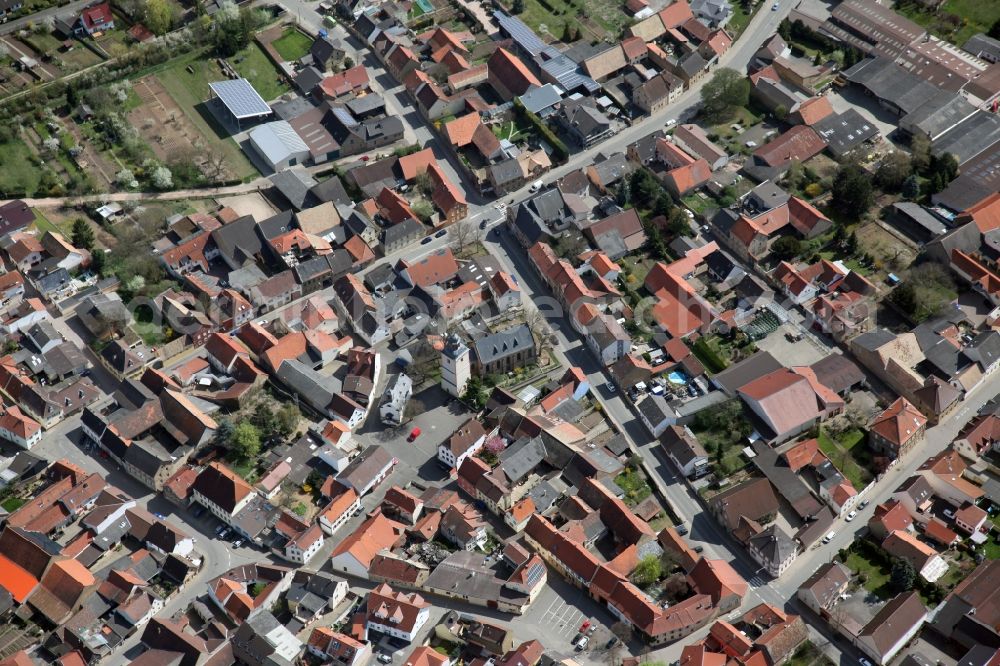 Wallertheim from the bird's eye view: Local View of Wallertheim in the state of Rhineland-Palatinate