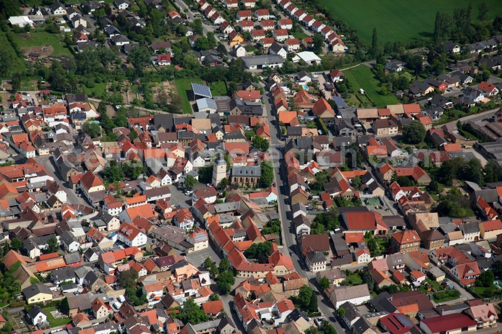 Wallertheim from above - View of the village of Wallertheim in Rhineland-Palatinate