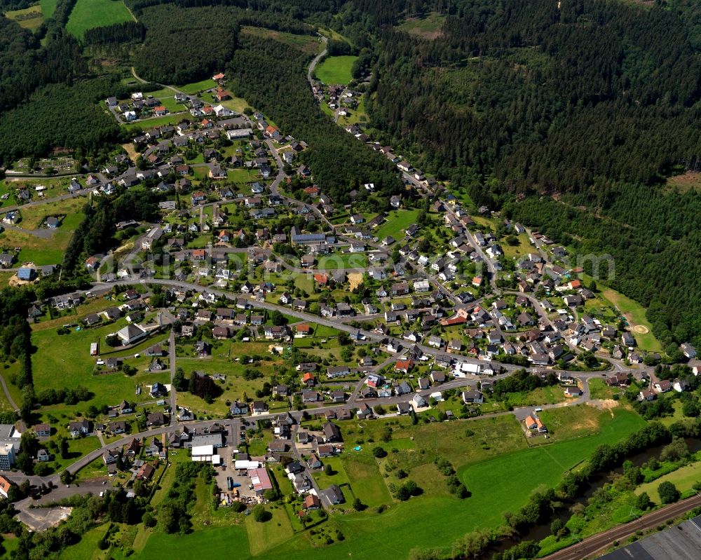 Aerial image Wallmenroth - View of Wallmenroth in the state of Rhineland-Palatinate