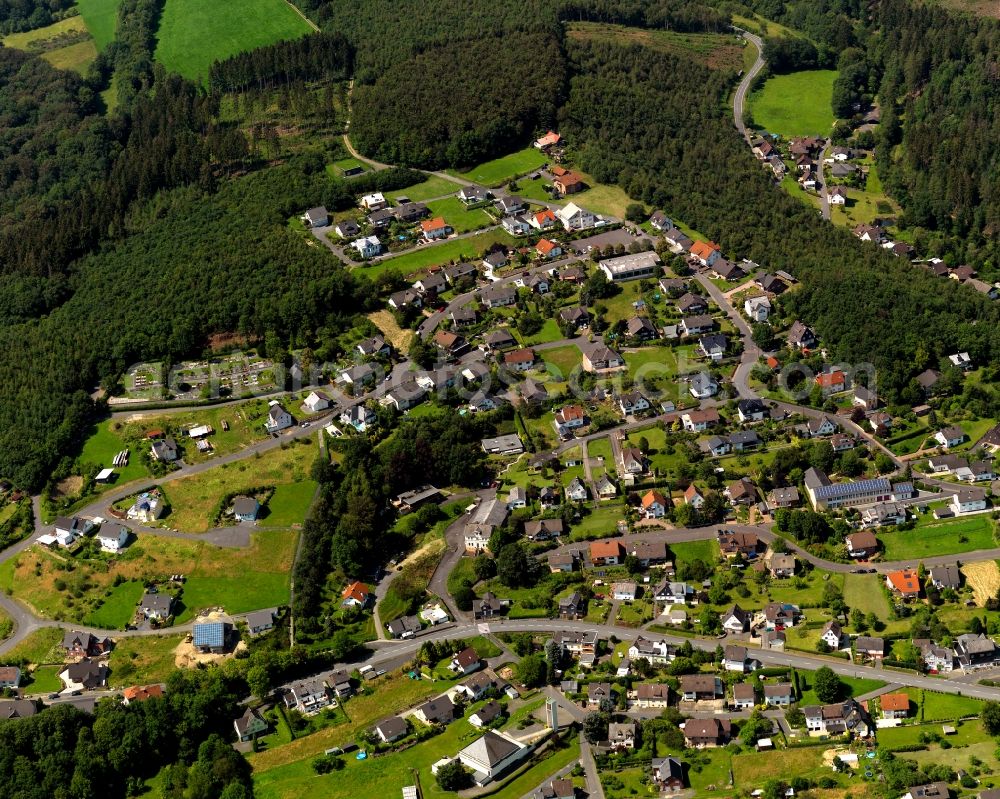 Aerial photograph Wallmenroth - View of Wallmenroth in the state of Rhineland-Palatinate