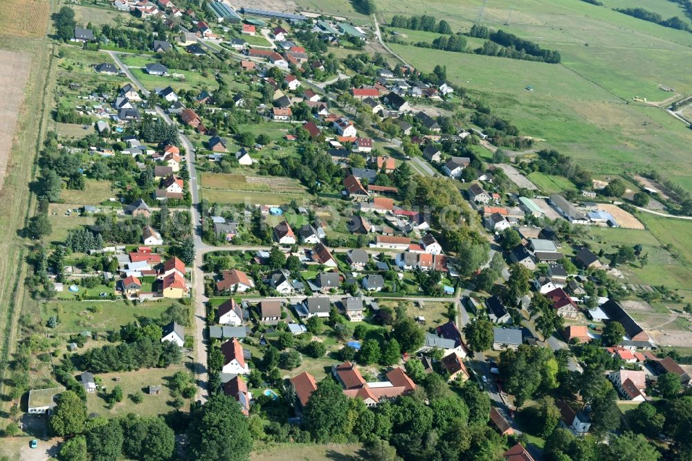 Aerial photograph Wansdorf - Town View of the streets and houses of the residential areas in Wansdorf in the state Brandenburg