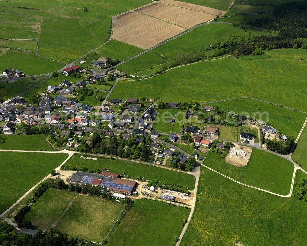 Aerial photograph Winnerath - View of Winnerath in the county Ahrweiler in Rhineland-Palatinate. The village is between the Laufenbach valley and the Auenbach valley