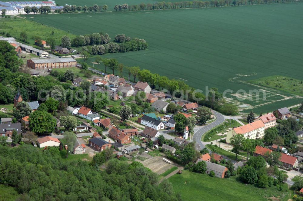 Aerial photograph Stendal OT Wittenmoor - Village scape of Wittenmoor in Saxony-Anhalt