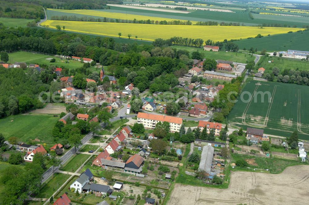 Aerial image Stendal OT Wittenmoor - Village scape of Wittenmoor in Saxony-Anhalt