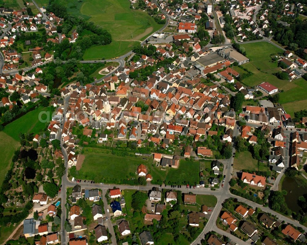 Aerial photograph Wolfsau - Town View of the streets and houses of the residential areas in Wolfsau in the state Bavaria, Germany