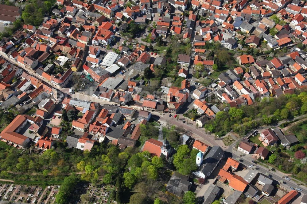 Aerial photograph Wörrstadt - Local view of Woerrstadt in the state of Rhineland-Palatinate