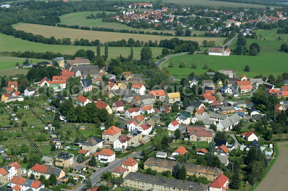 Wyhra from the bird's eye view: View of Wyhra in the state of Saxony