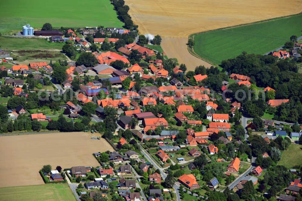 Barum from the bird's eye view: Town View from the center of the village Barum in the state of Lower Saxony