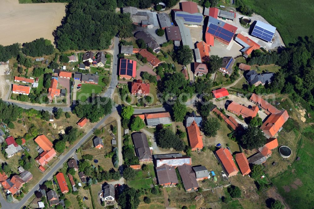 Aerial photograph Dörmte - Town View from the center of Dörmte in Lower Saxony