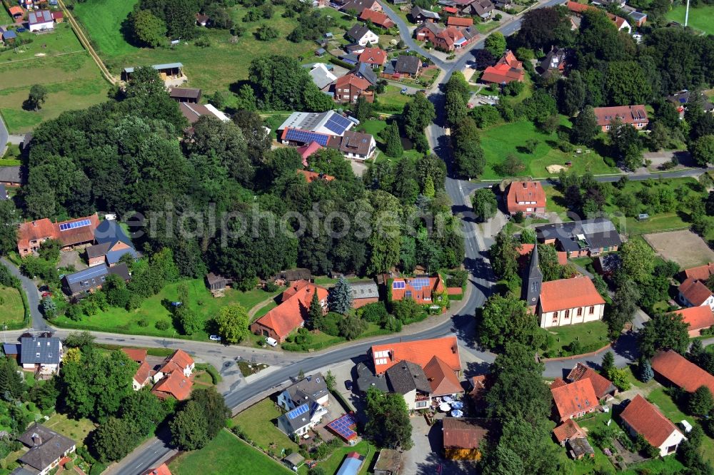 Kirchtimke from above - Town View from the center Kirchtimke in Lower Saxony