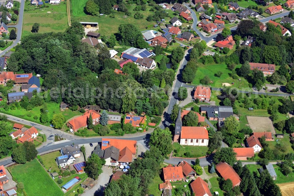 Aerial image Kirchtimke - Town View from the center Kirchtimke in Lower Saxony