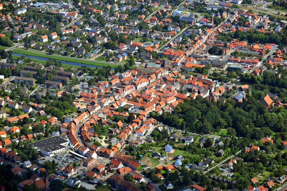 Lüchow (Wendland) from the bird's eye view: Town View from the center Lüchow ( Wendland ) in the state of Lower Saxony