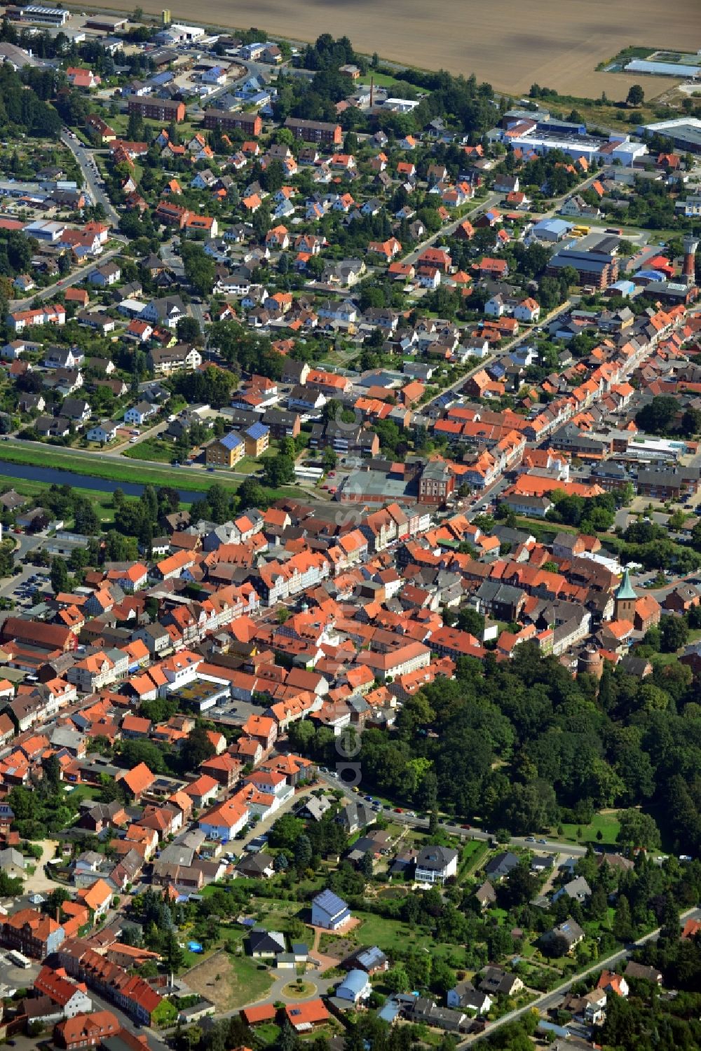 Aerial photograph Lüchow (Wendland) - Town View from the center Lüchow ( Wendland ) in the state of Lower Saxony