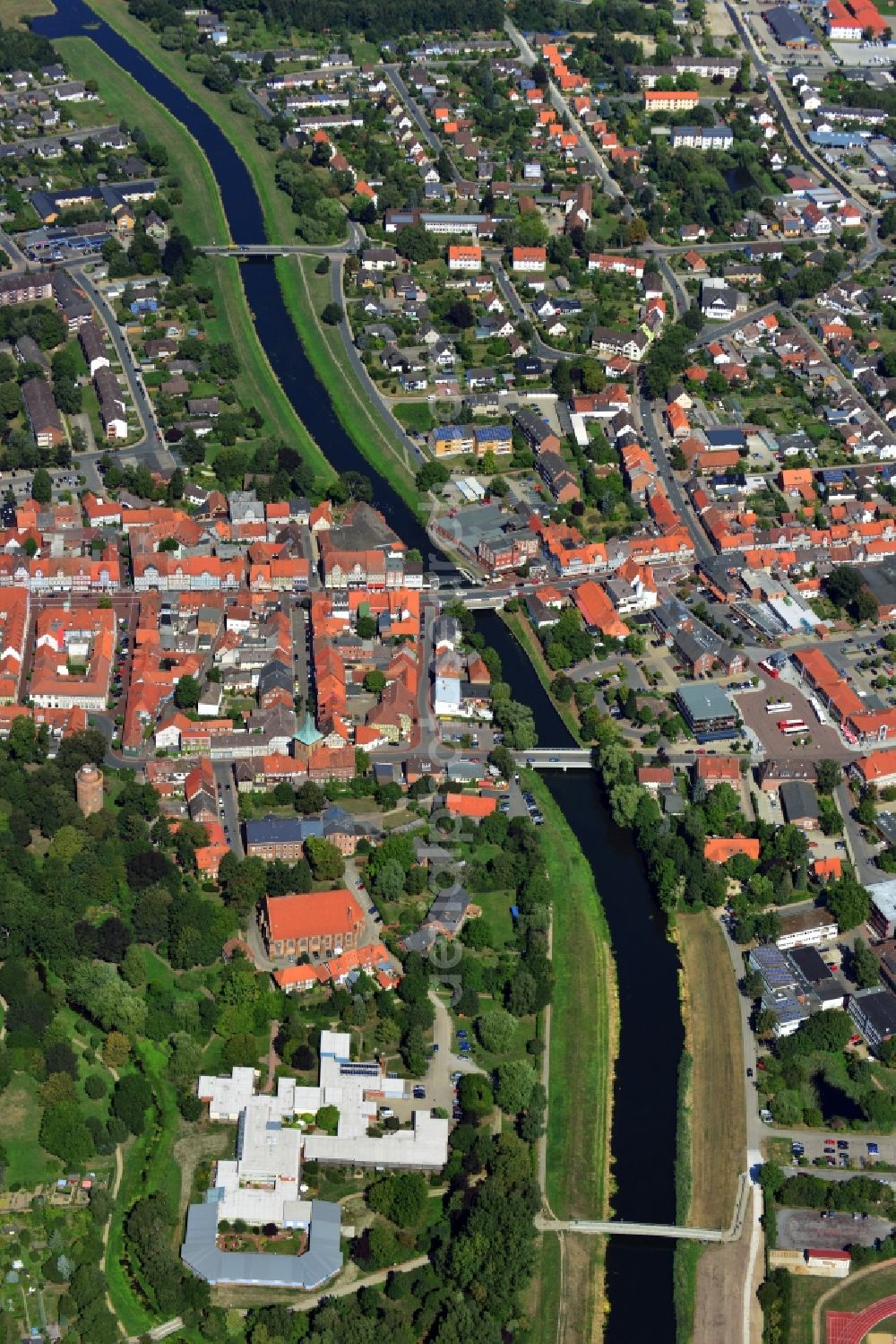 Aerial image Lüchow (Wendland) - Town View from the center Lüchow ( Wendland ) in the state of Lower Saxony