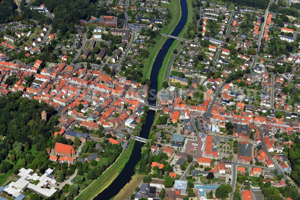 Lüchow (Wendland) from above - Town View from the center Lüchow ( Wendland ) in the state of Lower Saxony