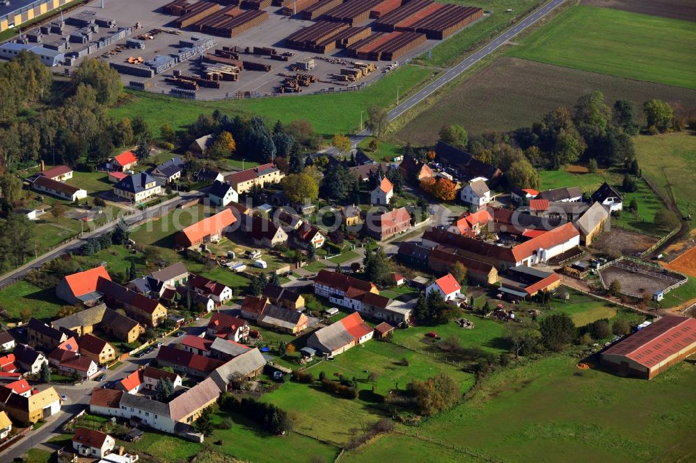 Aerial photograph Patzschwig - Town View from the center Patzschwig in Saxony