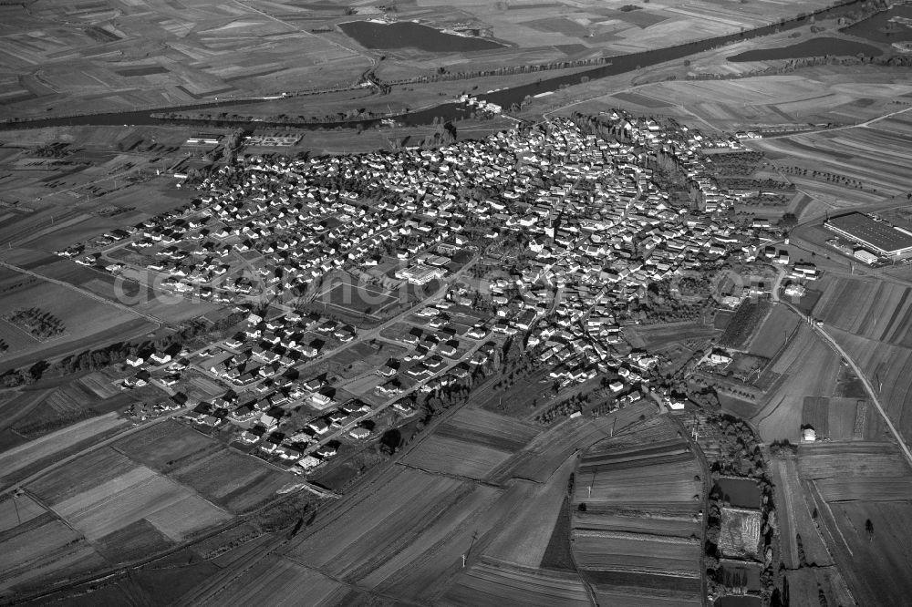 Aerial photograph Knetzgau - Village - View of the district Hassberge belonging municipality in Knetzgau in the state Bavaria