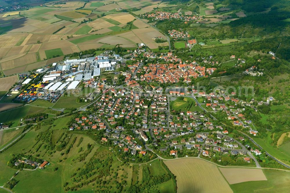 Königsberg in Bayern from above - Village - View of the district Hassberge belonging municipality in Koenigsberg in Bayern in the state Bavaria