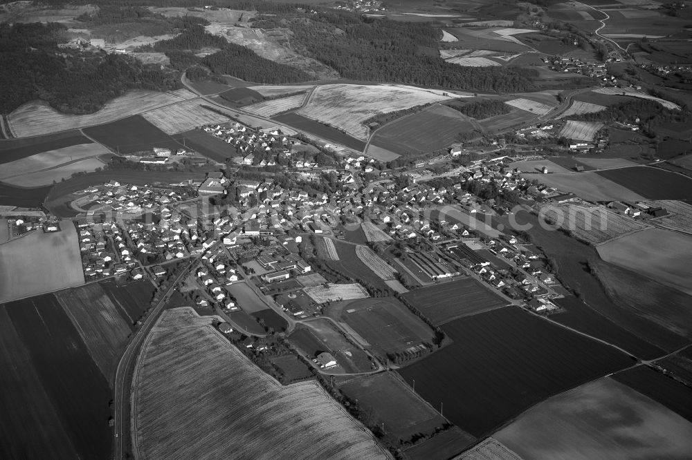 Maroldsweisach from above - Village - View of the district Hassberge belonging municipality in Maroldsweisach in the state Bavaria