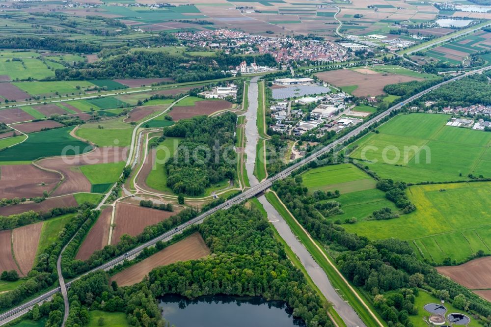 Aerial image Riegel am Kaiserstuhl - Riegel am Kaiserstuhl in the state Baden-Wuerttemberg, Germany