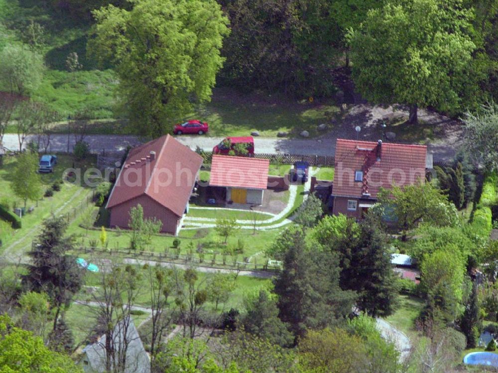 Aerial photograph Sonnenburg - 16.05.2005 Sonnenburg bei Bad Freienwalde Blick auf das Ortsgebiet Sonnenburg.