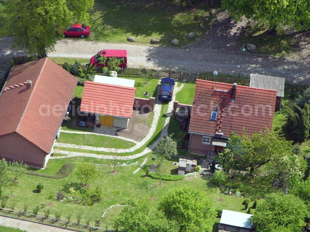 Sonnenburg from the bird's eye view: 16.05.2005 Sonnenburg bei Bad Freienwalde Blick auf das Ortsgebiet Sonnenburg.