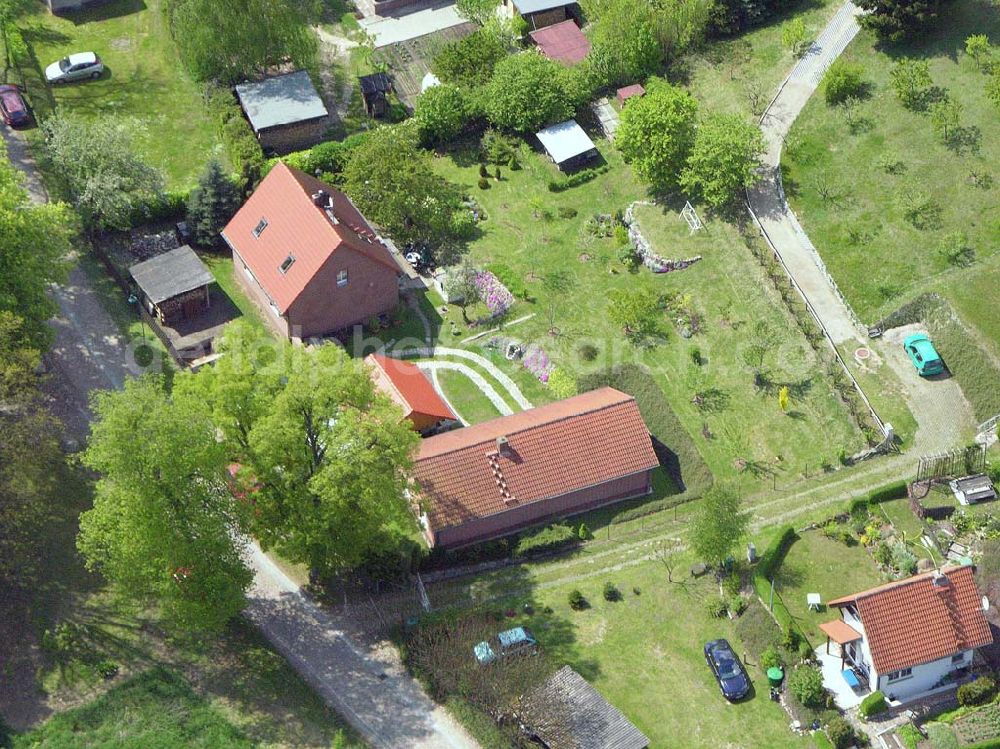 Aerial image Sonnenburg - 16.05.2005 Sonnenburg bei Bad Freienwalde Blick auf das Ortsgebiet Sonnenburg.