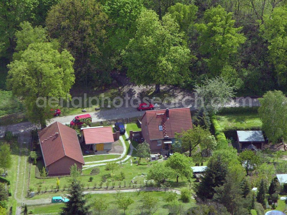 Aerial photograph Sonnenburg - 16.05.2005 Sonnenburg bei Bad Freienwalde Blick auf das Ortsgebiet Sonnenburg.