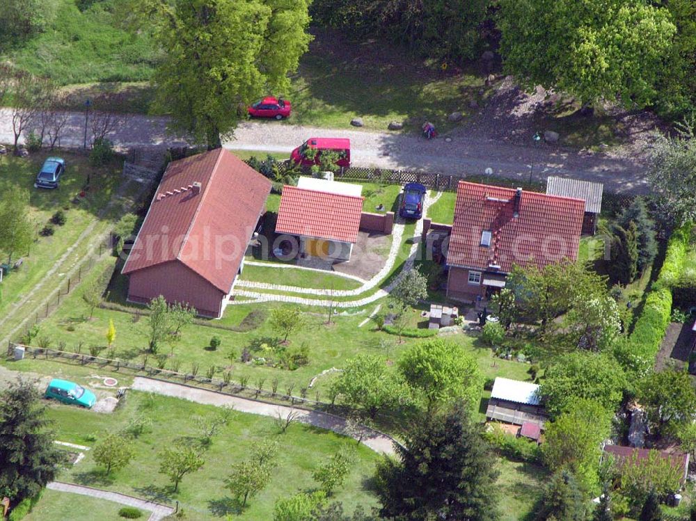 Sonnenburg from above - 16.05.2005 Sonnenburg bei Bad Freienwalde Blick auf das Ortsgebiet Sonnenburg.