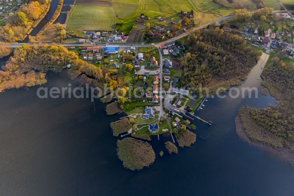 Aerial photograph Wesenberg - Wesenberg town on the banks of Woblitzsee in Mecklenburg - Western Pomerania