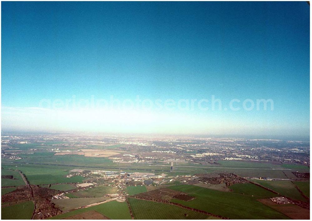 Aerial image Schönefeld / Brandenburg - Ortschaften und Umgebung des künftigen Großflughafens Berlin - Schönefeld.