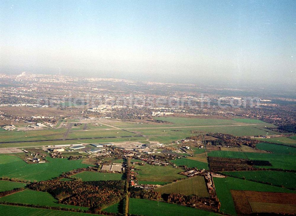 Schönefeld / Brandenburg from above - Ortschaften und Umgebung des künftigen Großflughafens Berlin - Schönefeld.