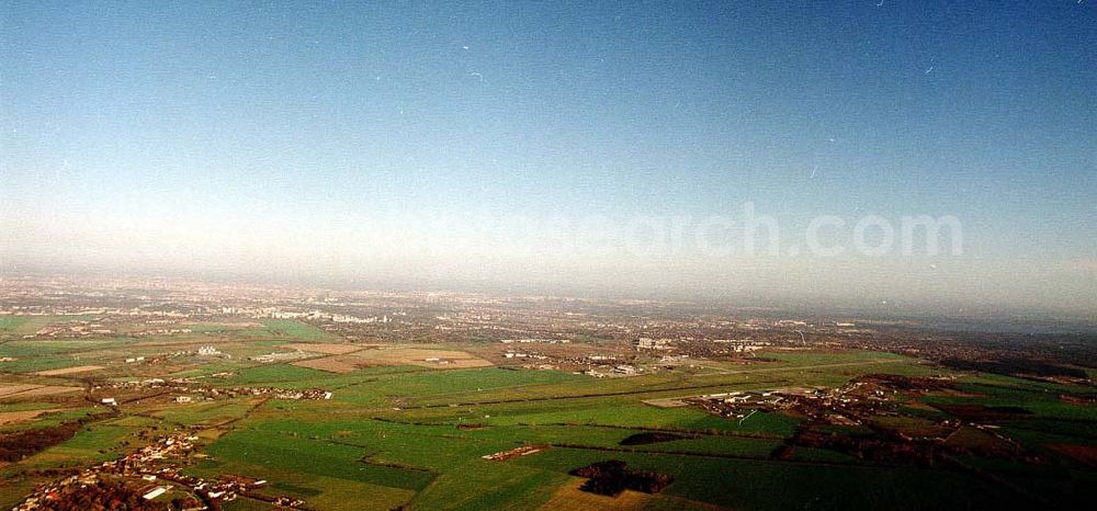 Aerial photograph Schönefeld / Brandenburg - Ortschaften und Umgebung des künftigen Großflughafens Berlin - Schönefeld.