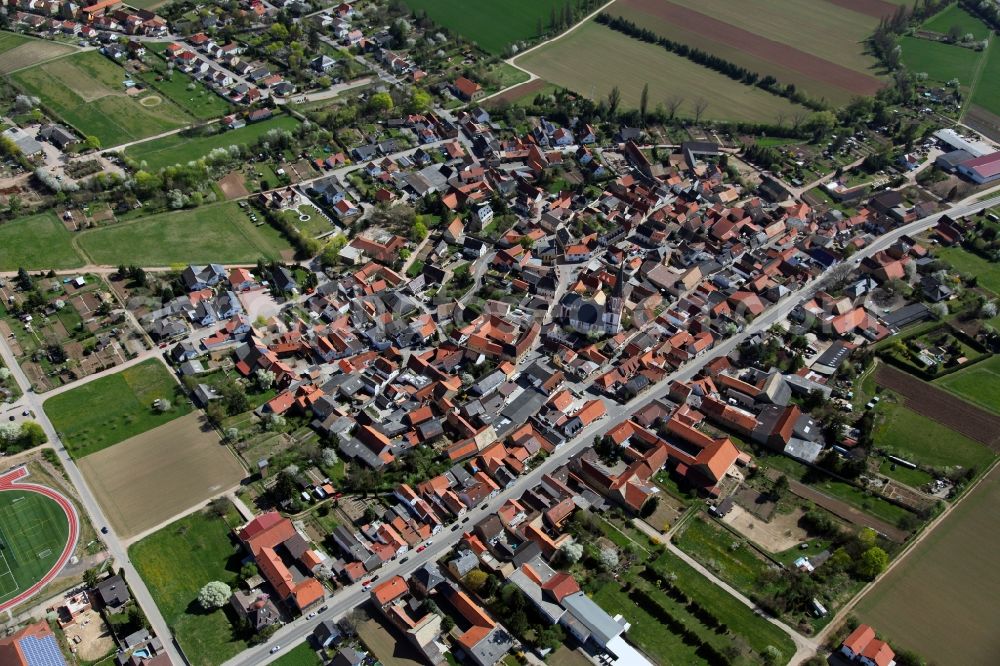 Armsheim from above - Townscape Armsheim in the Alzey-Worms in Rhineland-Palatinate