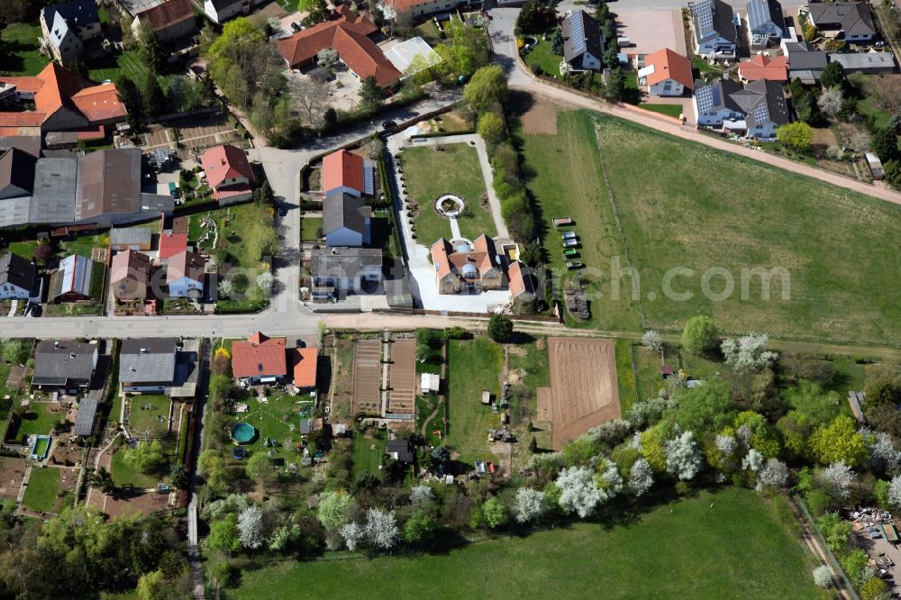 Armsheim from above - Townscape Armsheim in the Alzey-Worms in Rhineland-Palatinate