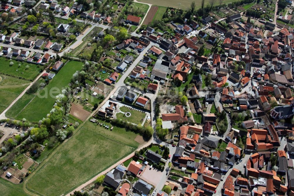 Armsheim from above - Townscape Armsheim in the Alzey-Worms in Rhineland-Palatinate