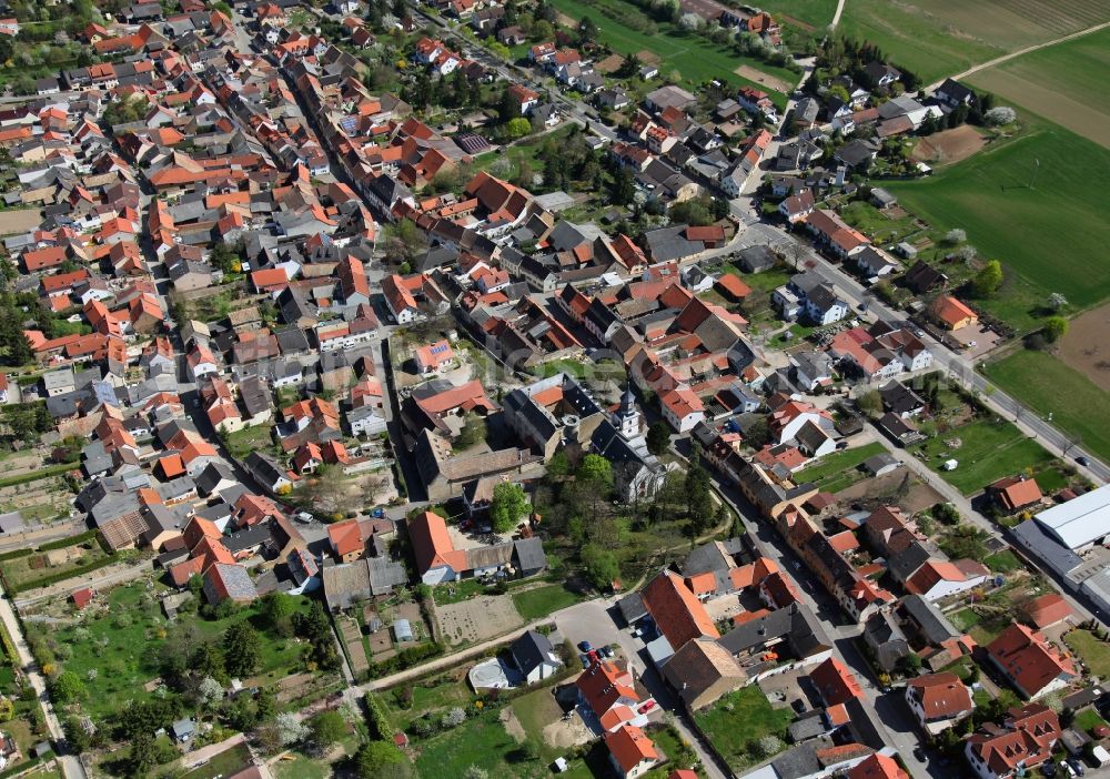 Aerial image Partenheim - Townscape Partenheim in Rhineland-Palatinate