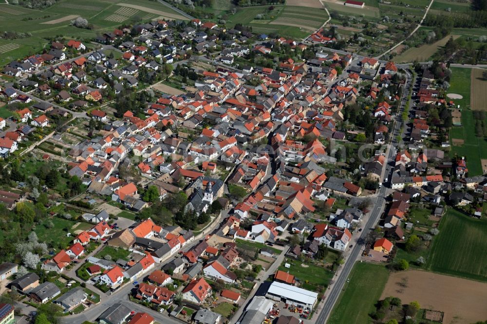 Aerial image Partenheim - Townscape Partenheim in Rhineland-Palatinate