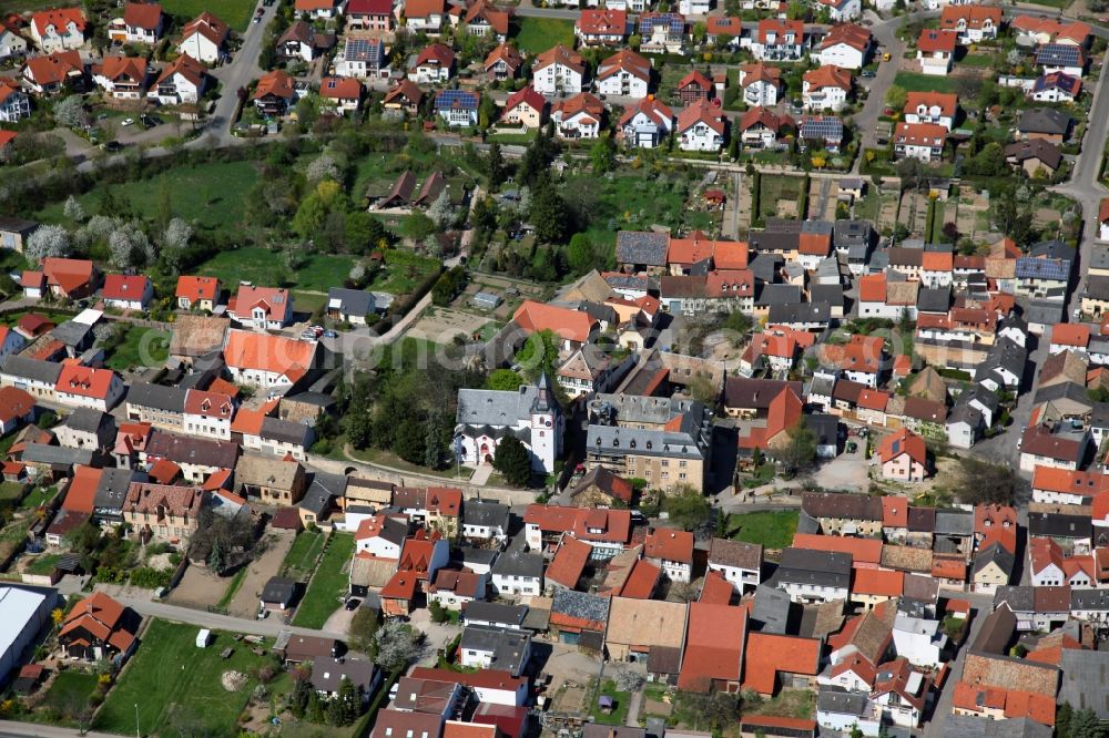 Partenheim from the bird's eye view: Townscape Partenheim in Rhineland-Palatinate